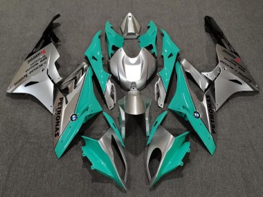 2009-2014 BMW S1000RR Motorcycle Fairings - Silver Green Teal Black Australia