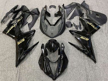 2013-2016 Triumph Daytona 675 Motorcycle Fairings - Glossy Black Gold Decals Australia