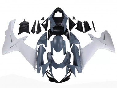 2011-2024 Suzuki GSXR 600 / GSXR 750 Motorcycle Fairings - Nardo Grey White Australia