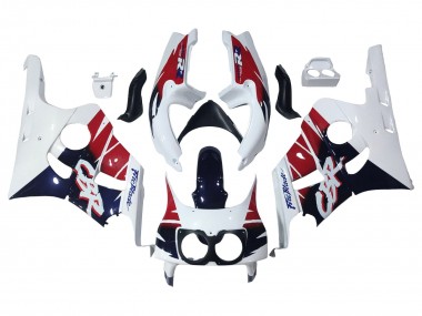 1990-1999 Honda CBR400RR NC29 Motorcycle Fairings - White Red Dark Blue Fireblade Australia