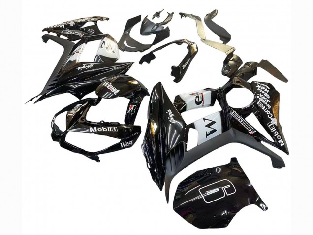 2010-2016 Kawasaki Z1000SX Motorcycle Fairings - Glossy Black Gold White Mobil West Australia