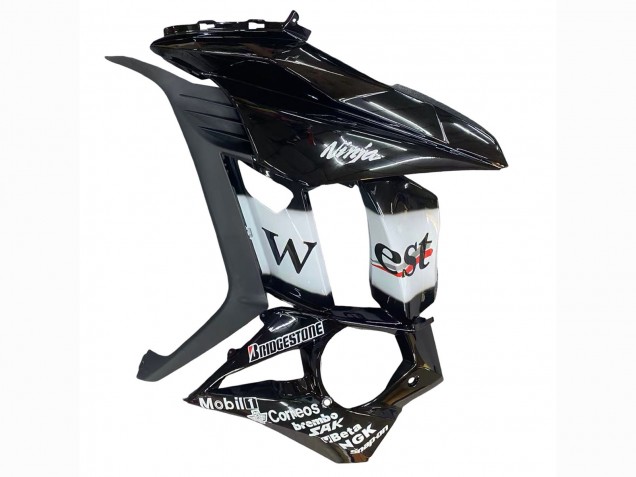 2010-2016 Kawasaki Z1000SX Motorcycle Fairings - Glossy Black Gold White Mobil West Australia