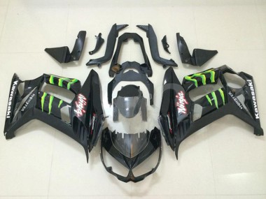 2010-2016 Kawasaki Z1000SX Motorcycle Fairings - Glossy Black Green Monster Australia