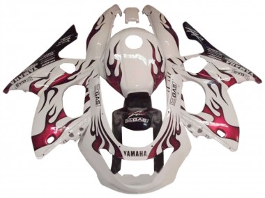 1996-2007 Yamaha YZF600R Thundercat Motorcycle Fairing - White Dark Red Australia