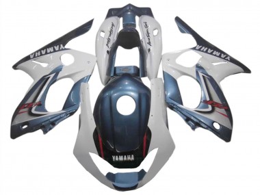 1996-2007 Yamaha YZF600R Thundercat Motorcycle Fairings - Dark Blue White Australia