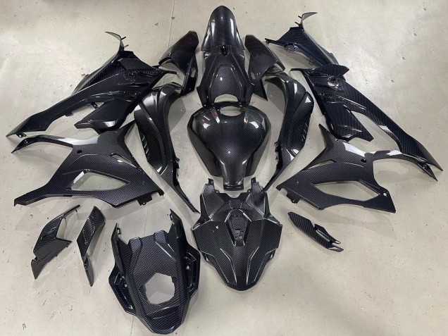 2023-2024 BMW S1000RR Motorcycle Fairings - Glossy Black Carbon Fiber Australia
