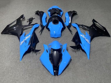 2019-2022 BMW S1000RR Motorcycle Fairings - Blue Black Carbon Fiber Australia
