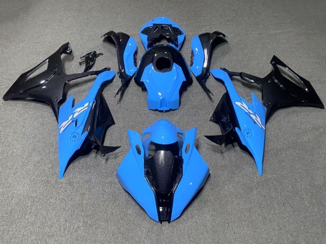 2019-2022 BMW S1000RR Motorcycle Fairings - Blue Black Carbon Fiber Australia