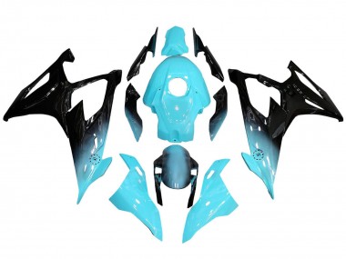 2019-2022 BMW S1000RR Motorcycle Fairings - Light Blue Black Australia