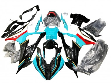 2019-2022 BMW S1000RR Motorcycle Fairings - Black Sky Blue Red Australia