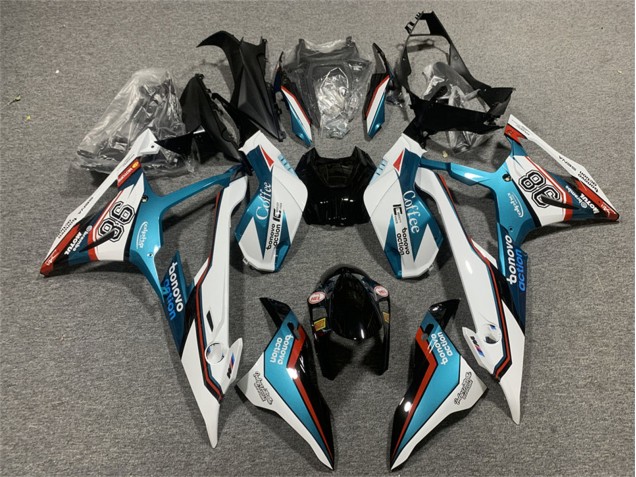 2019-2022 BMW S1000RR Motorcycle Fairings - Blue Red White Motul 98 Australia
