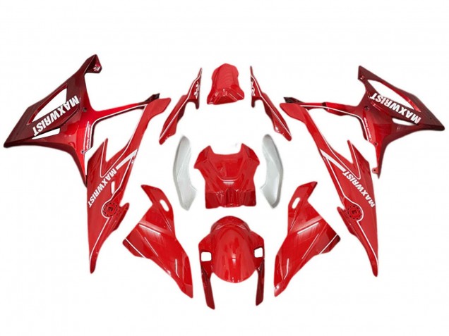 2019-2022 BMW S1000RR Motorcycle Fairings - Red Silver MaxWrist Australia