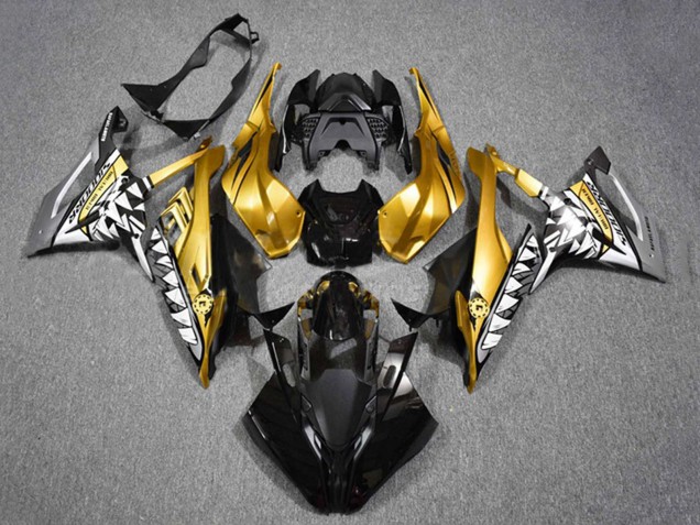 2019-2022 BMW S1000RR Motorcycle Fairings - Gold Black Shark Australia