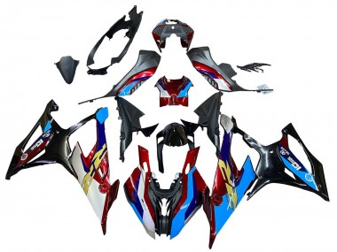 2019-2022 BMW S1000RR Motorcycle Fairing - White Blue Red Black Australia
