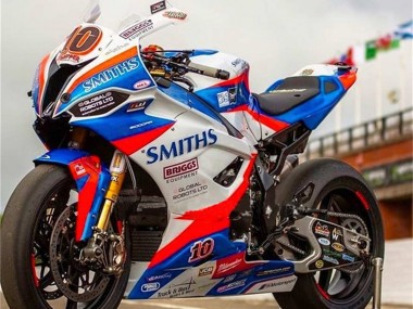 2019-2022 BMW S1000RR Motorcycle Fairings - White Blue Red Smiths Australia