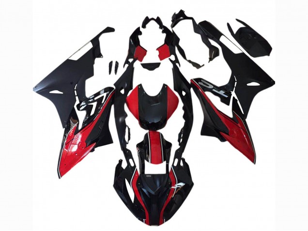 2017-2018 BMW S1000RR Motorcycle Fairings - Red Matte Black Australia