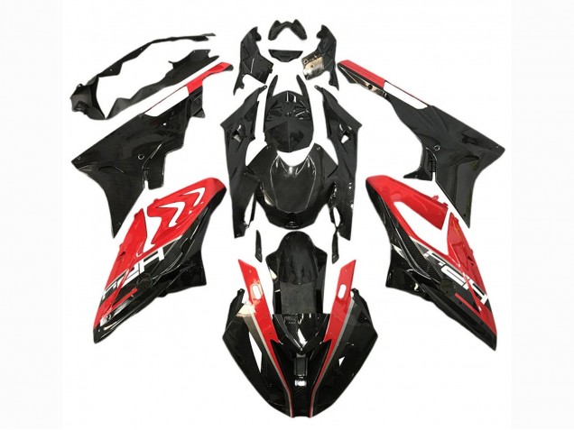 2017-2018 BMW S1000RR Motorcycle Fairings - Red Glossy Black Australia