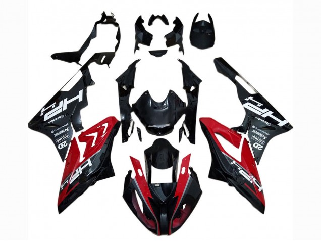 2017-2018 BMW S1000RR Motorcycle Fairing - Red Glossy Black Australia