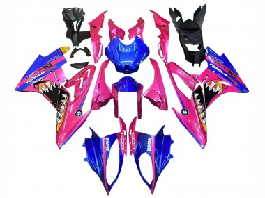 2017-2018 BMW S1000RR Motorcycle Fairings - Pink Blue Yellow Shark Australia