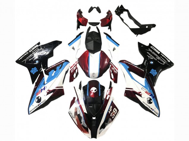 2017-2018 BMW S1000RR Abs Fairings - White Blue Red Glossy Black Australia