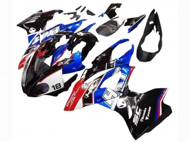 2017-2018 BMW S1000RR Motorcycle Fairings Kits - White Blue Red Glossy Black Australia