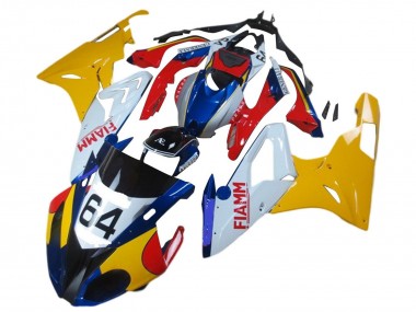 2017-2018 BMW S1000RR Motorcycle Fairings - Yellow White Red Blue Fiamm 64 Australia