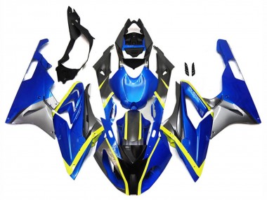 2017-2018 BMW S1000RR Motorcycle Fairings - Silver Blue Yellow Australia
