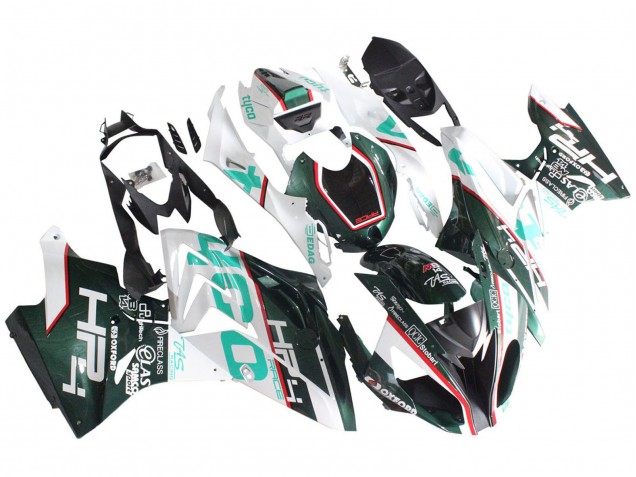 2017-2018 BMW S1000RR Motorcycle Fairings - White Green Australia
