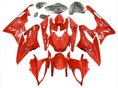 2017-2018 BMW S1000RR Motorcycle Fairings - Red Castrol Australia