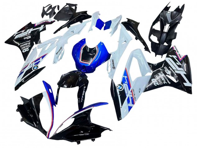 2015-2016 BMW S1000RR Motorcycle Fairing Kits - White Blue Glossy Black Australia