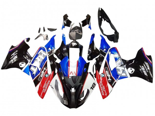 2015-2016 BMW S1000RR Motorcycle Fairing - Blue Red Glossy Black Australia