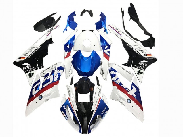 2015-2016 BMW S1000RR Motorcycle Fairings - White Red Blue Black Tyco Australia