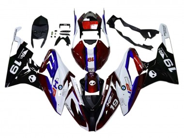 2015-2016 BMW S1000RR Bike Fairings - White Red Blue Black Australia