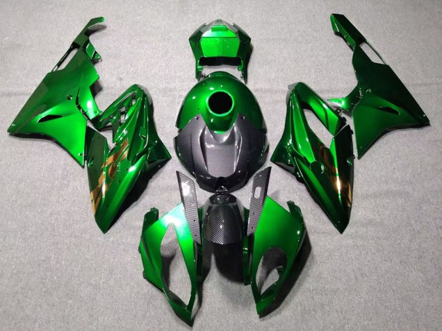 2015-2016 BMW S1000RR Motorcycle Fairings - Green Black Carbon Fiber Australia