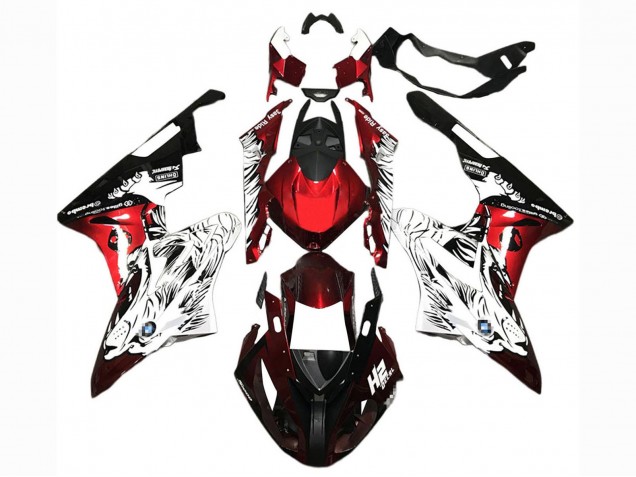 2015-2016 BMW S1000RR Motorcycle Fairings - White Red Black Australia