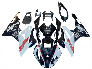 2015-2016 BMW S1000RR Motorcycle Fairings - White Glossy Black Australia