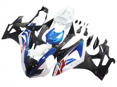 2009-2014 BMW S1000RR Motorcycle Fairings - White Blue Matte Black Australia