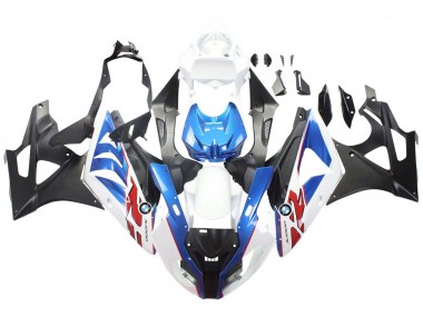 2009-2014 BMW S1000RR Motorcycle Fairings - White Blue Matte Black Australia