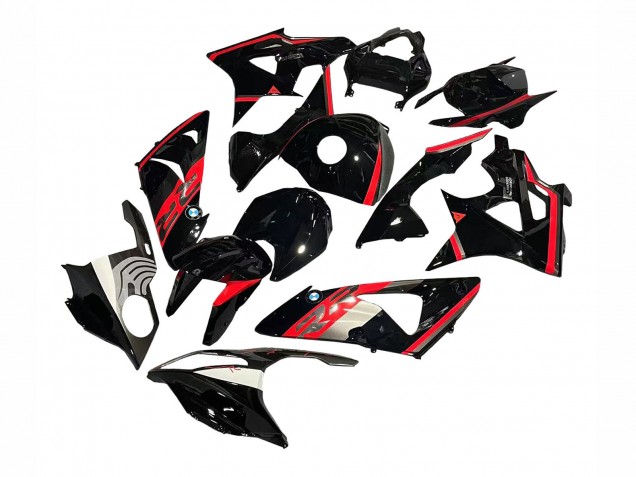 2009-2014 BMW S1000RR Motorcycle Fairing - Red Glossy Black Australia