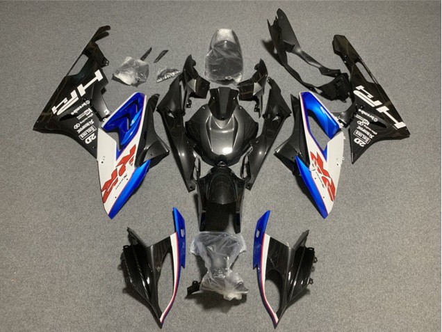2009-2014 BMW S1000RR Motorcycle Fairings - White Blue Glossy Black HP Red RR Australia
