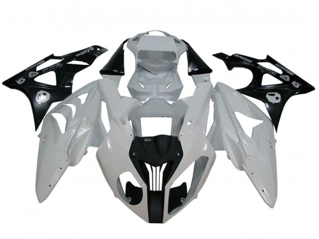 2009-2014 BMW S1000RR Motorcycle Fairings - White Glossy Black Australia