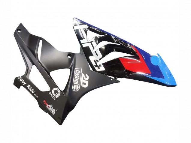 2009-2014 BMW S1000RR Motorcycle Fairings - Blue Red Matte Black Castrol Australia