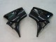 2003-2004 Honda CBR600RR Motorcycle Fairings - Glossy Black Red Decals Australia