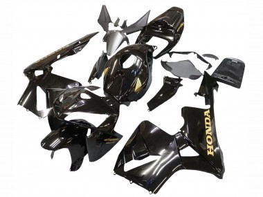 2005-2006 Honda CBR600RR Motorcycle Fairings - Black with Gold Logo Australia