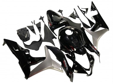 2007-2008 Honda CBR600RR Motorcycle Fairing Kits - Silver Glossy Black Australia