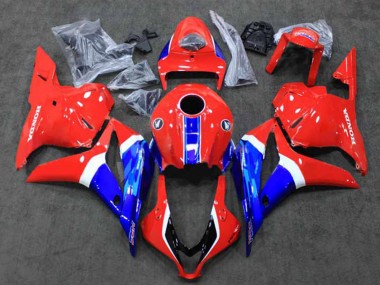 2009-2012 Honda CBR600RR Motorcycle Fairings - White Red Blue HRC Australia