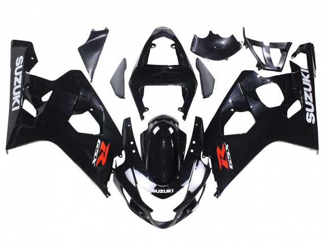 2004-2005 Suzuki GSXR 600 / GSXR 750 Motorcycle Fairing - Glossy Black Australia