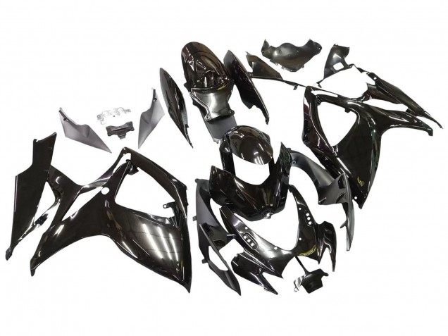 2006-2007 Suzuki GSXR 600 / GSXR 750 Motorcycle Fairings - Glossy Black Australia