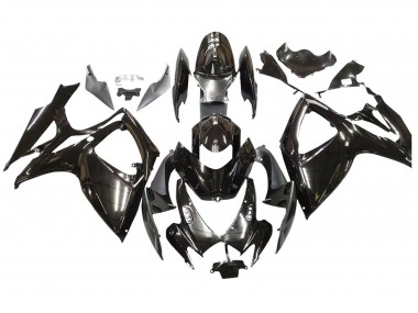 2006-2007 Suzuki GSXR 600 / GSXR 750 Motorcycle Fairings - Glossy Black Australia