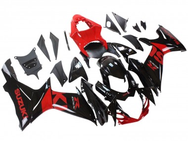 2011-2024 Suzuki GSXR 600 / GSXR 750 Motorcycle Fairing Kits - Red Glossy Black Australia